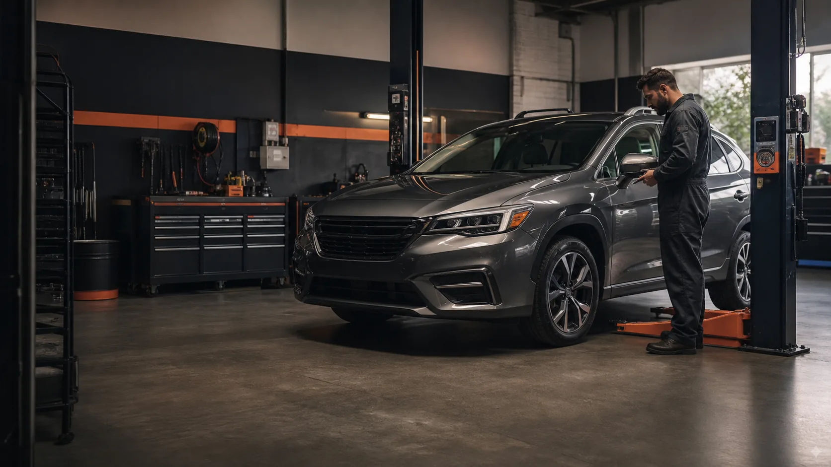Graphite crossover in a clean independent automotive service shop